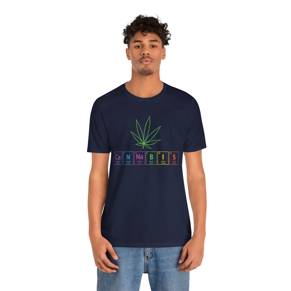 Cannabis Elemental Tee — Graphic Marijuana Leaf Science Shirt