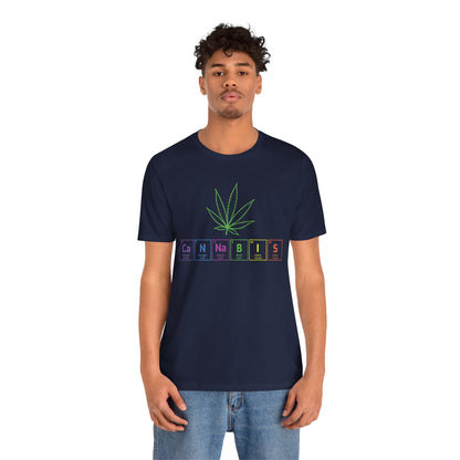 Cannabis Elemental Tee — Graphic Marijuana Leaf Science Shirt