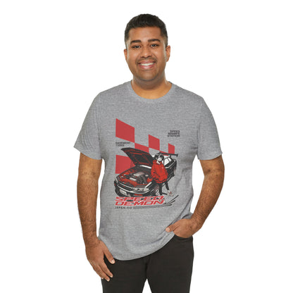 JDM Demon Street Racing T‑Shirt — Retro Car Anime Graphic Tee