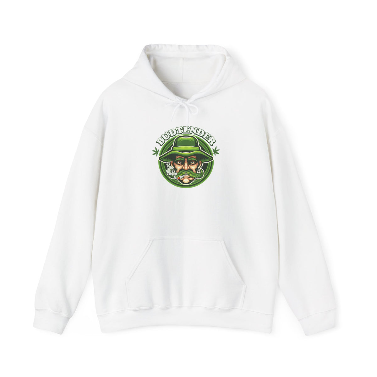 Budtender Graphic – Retro Smoking Stoner Hooded Sweatshirt