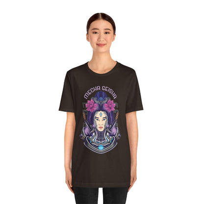Mecha Geisha T-Shirt — Futuristic Asian-Inspired Graphic Tee