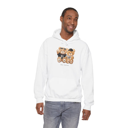 Teddy Bears 'STAY' Hoodie - Cute Couple Bear Graphic Sweatshirt