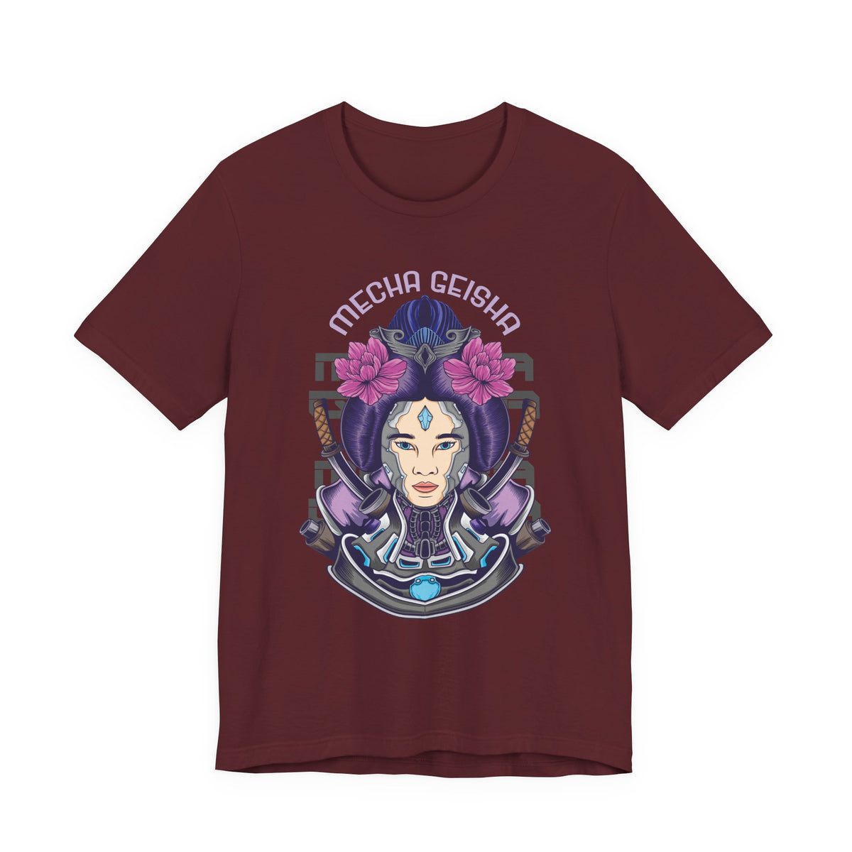 Mecha Geisha T-Shirt — Futuristic Asian-Inspired Graphic Tee