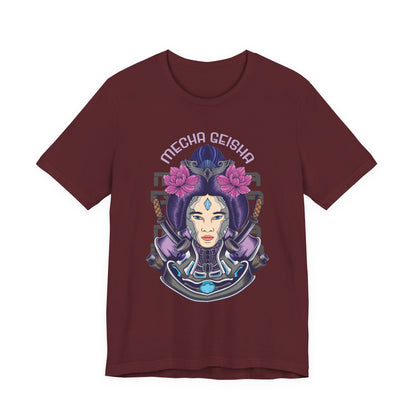 Mecha Geisha T-Shirt — Futuristic Asian-Inspired Graphic Tee