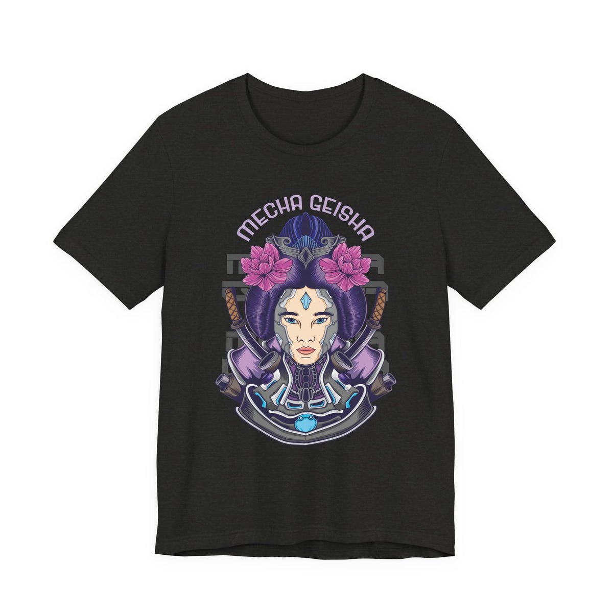 Mecha Geisha T-Shirt — Futuristic Asian-Inspired Graphic Tee