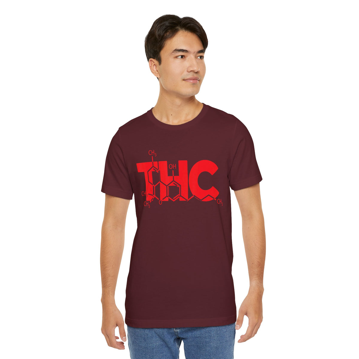 THC Molecule T-Shirt — Chemistry Graphic Cannabis Tee