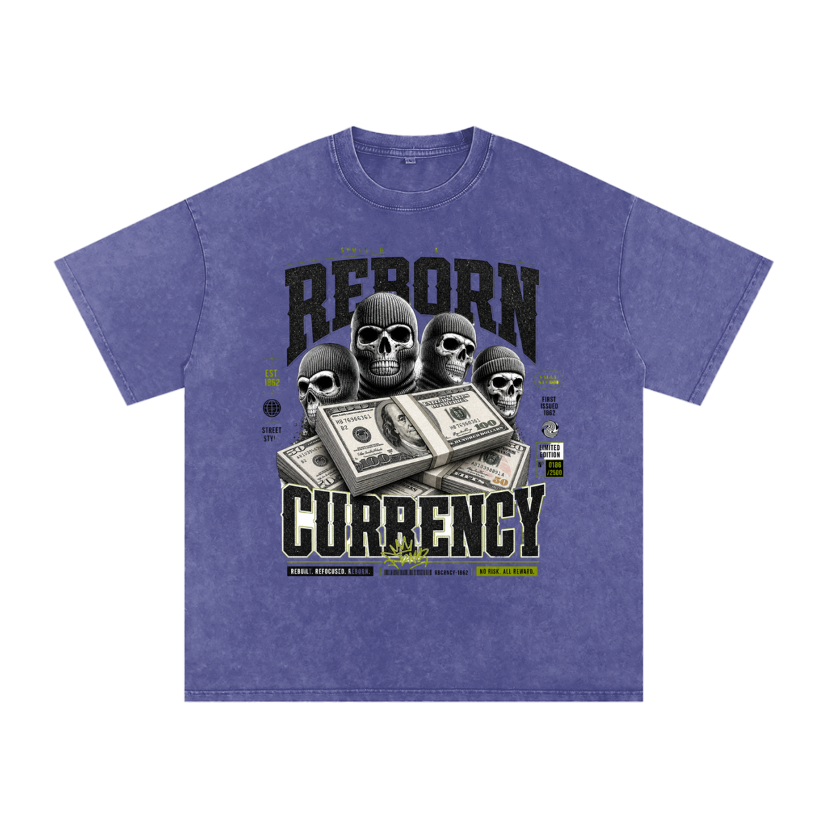 Reborn Currency Snow-Washed Cotton Graphic Tee