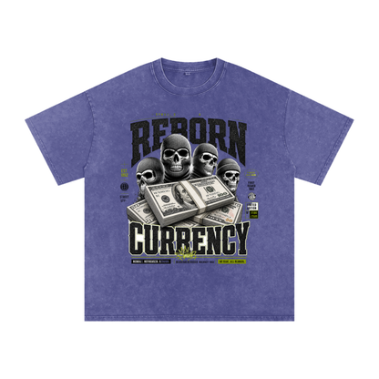 Reborn Currency Snow-Washed Cotton Graphic Tee