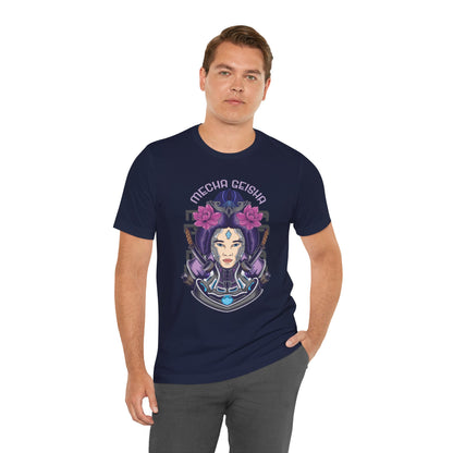 Mecha Geisha T-Shirt — Futuristic Asian-Inspired Graphic Tee