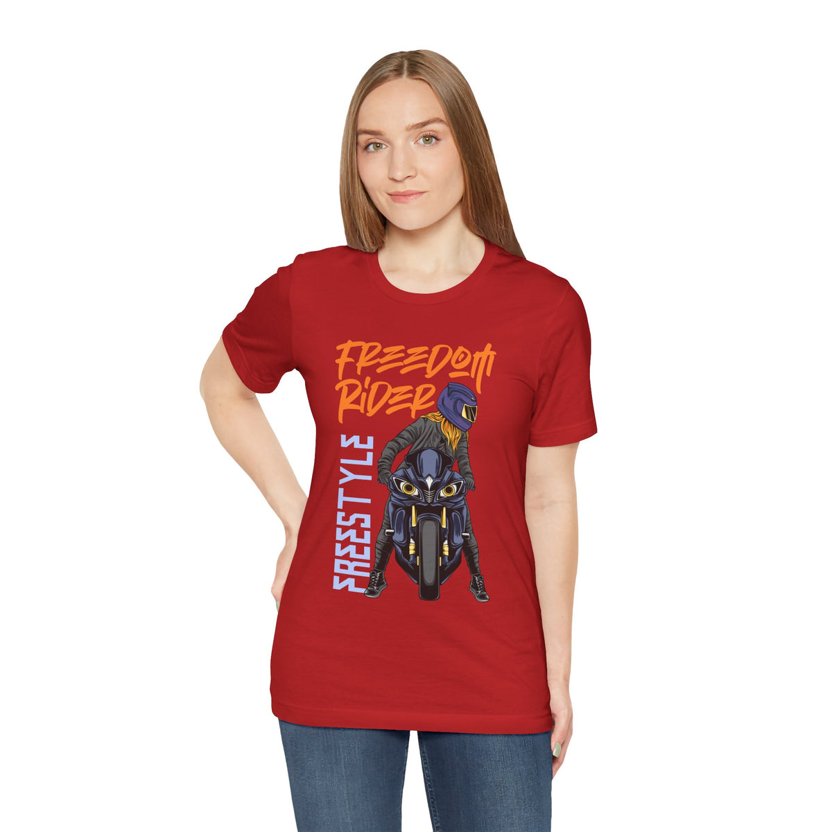 Freedom Rider Motorcycle Tee – "Freedom Rider" Streetstyle Biker T-Shirt