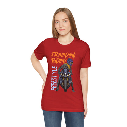 Freedom Rider Motorcycle Tee – "Freedom Rider" Streetstyle Biker T-Shirt