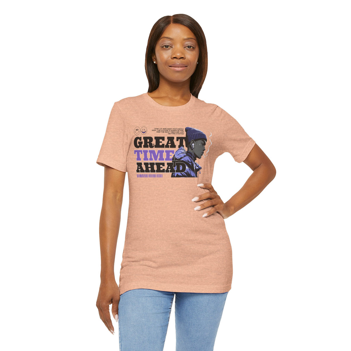 Great Times Ahead Graphic Tee — Motivational Streetwear T‑Shirt