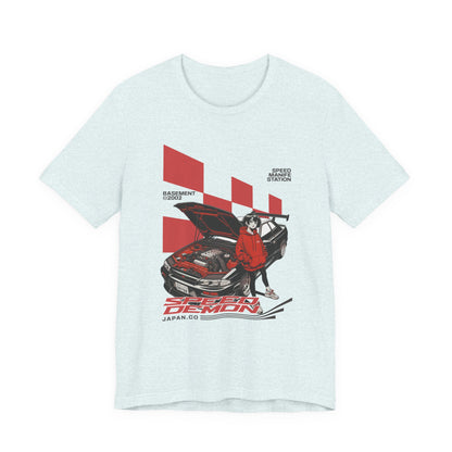JDM Demon Street Racing T‑Shirt — Retro Car Anime Graphic Tee