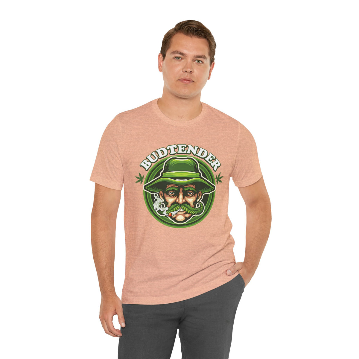 Budtender Graphic Tee – Retro Smoking Stoner Design