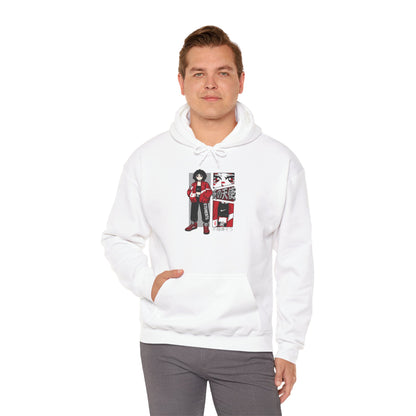 Anime Streetwear Red-Jacket Angel Hooded Sweatshirt