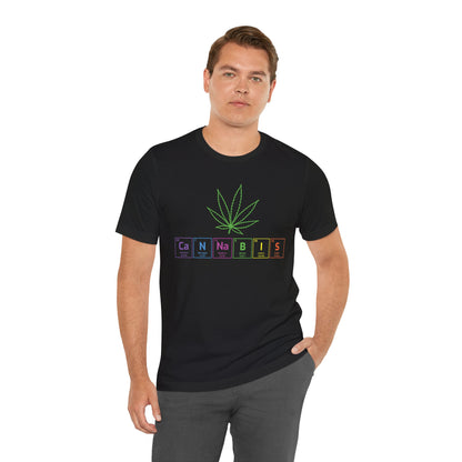 Cannabis Elemental Tee — Graphic Marijuana Leaf Science Shirt