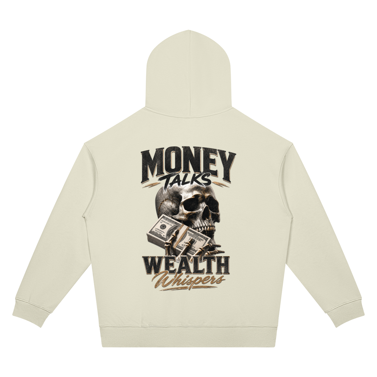 Money Talks, Wealth Whispers Two-Sided Graphic Hoodie