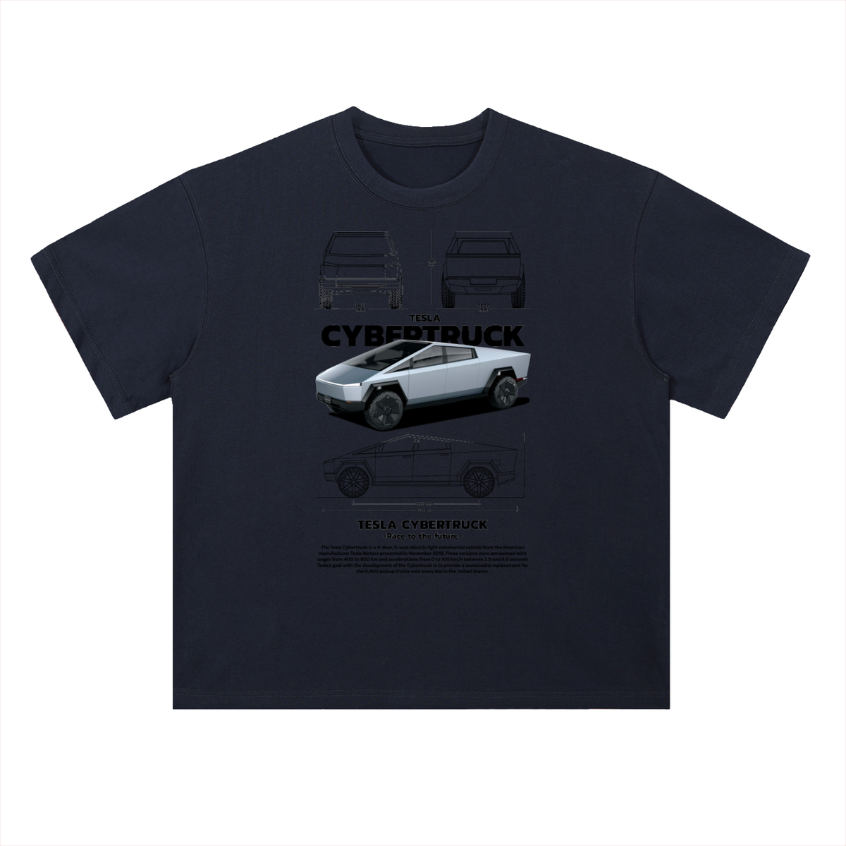Cybertruck Cotton Graphic Tee