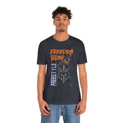 Freedom Rider Motorcycle Tee – "Freedom Rider" Streetstyle Biker T-Shirt