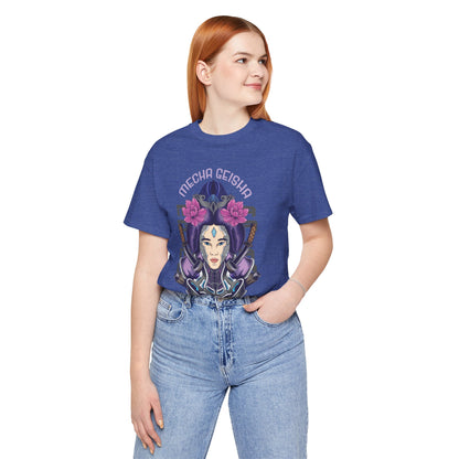 Mecha Geisha T-Shirt — Futuristic Asian-Inspired Graphic Tee