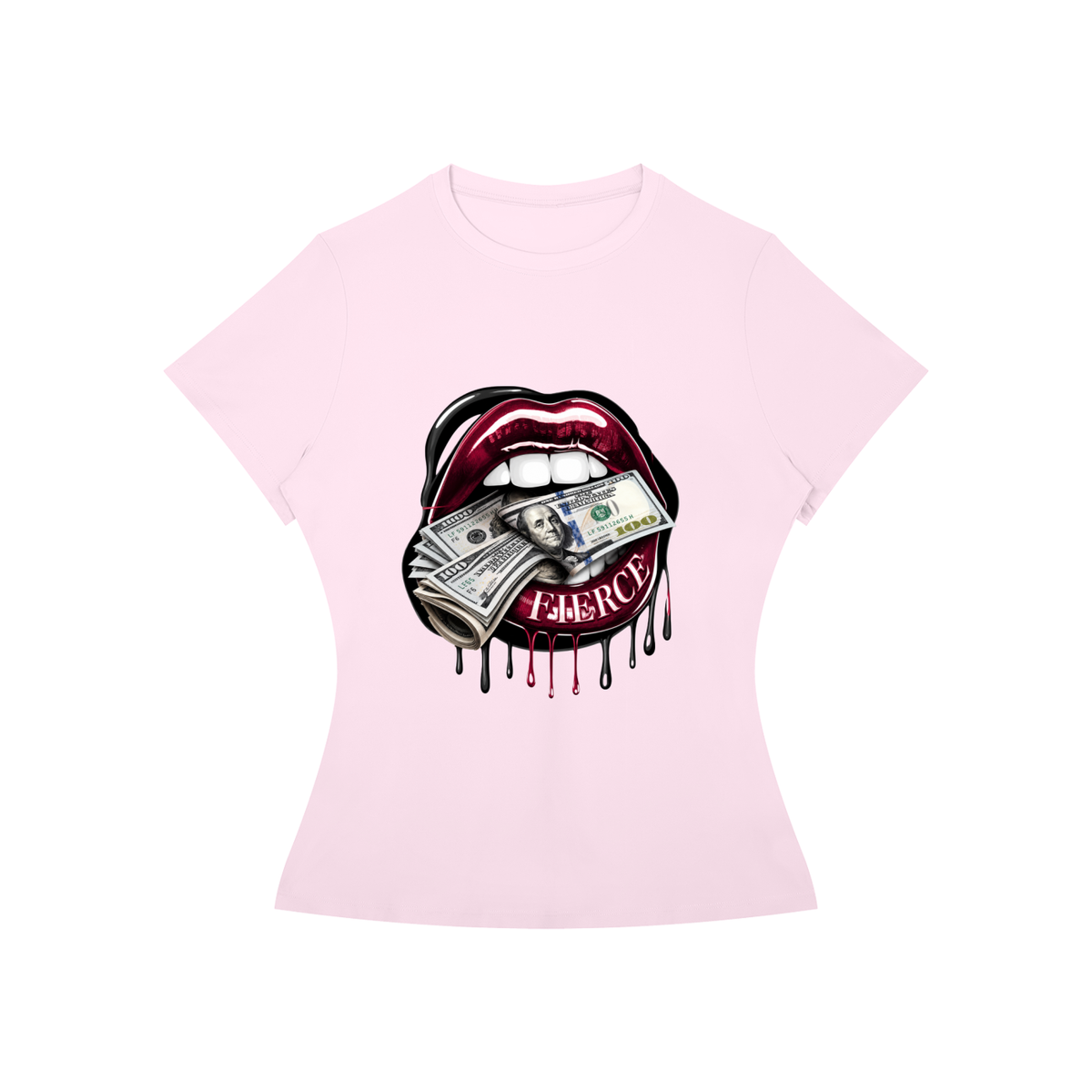 Fierce Lips Women’s Slim-Fit Graphic Tee