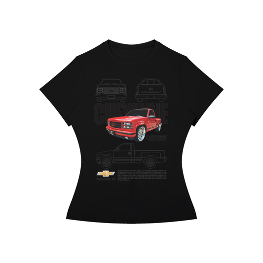 Chevy Cheyenne Classic Pickup Women’s Slim-Fit Tee