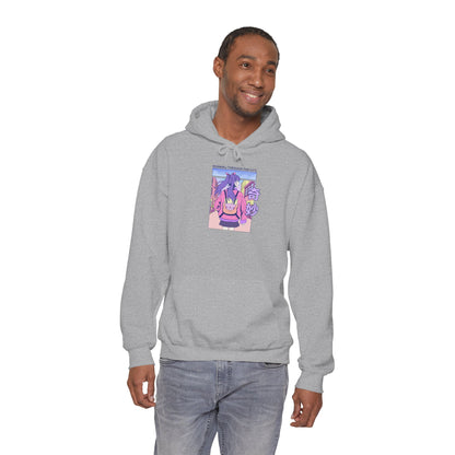 Anime Bunny Hoodie — Pastel Vaporwave Eeyore-Inspired Graphic