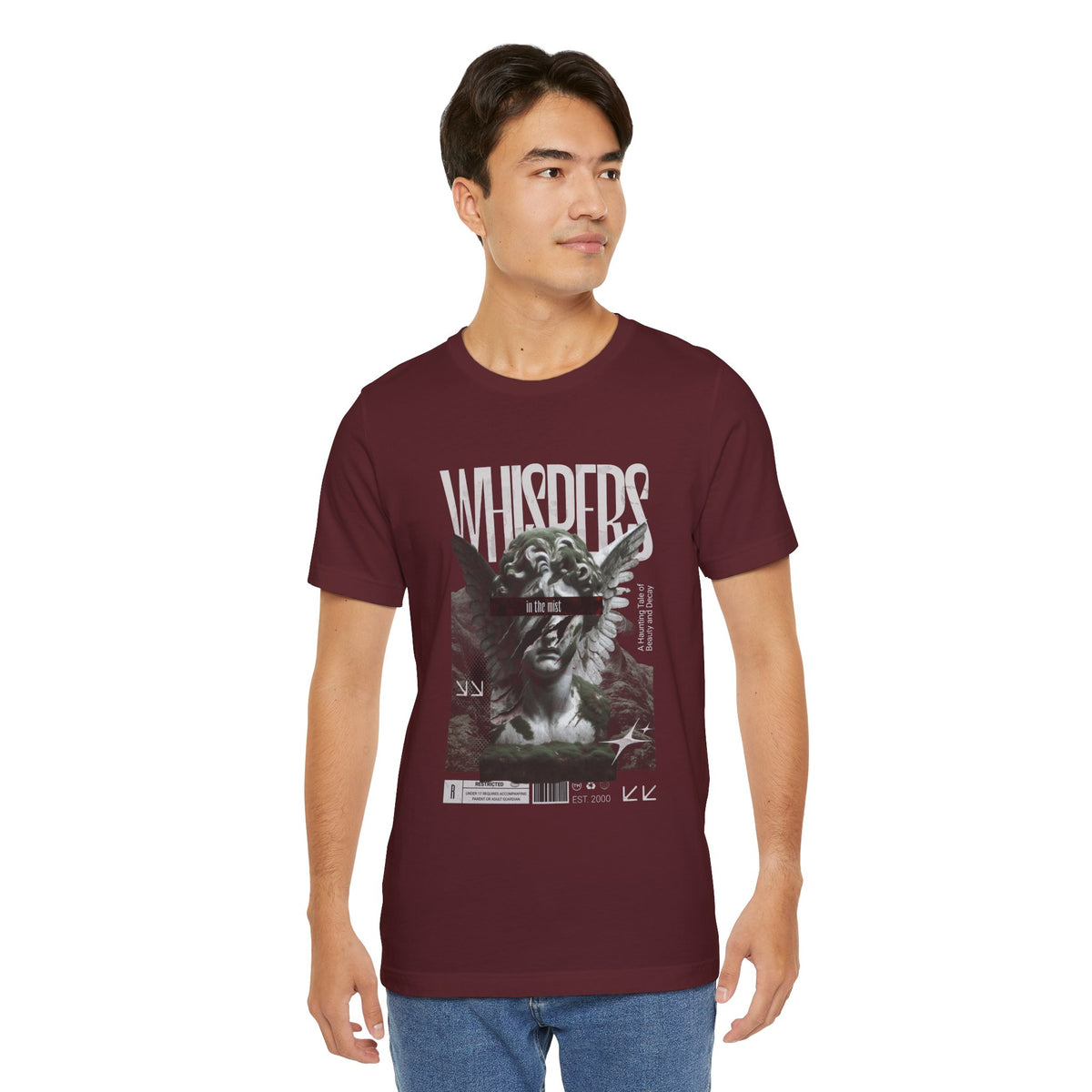 Whispers Angel Tee — Vintage Cherub Graphic T-Shirt