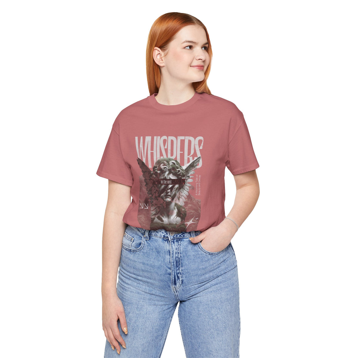 Whispers Angel Tee — Vintage Cherub Graphic T-Shirt