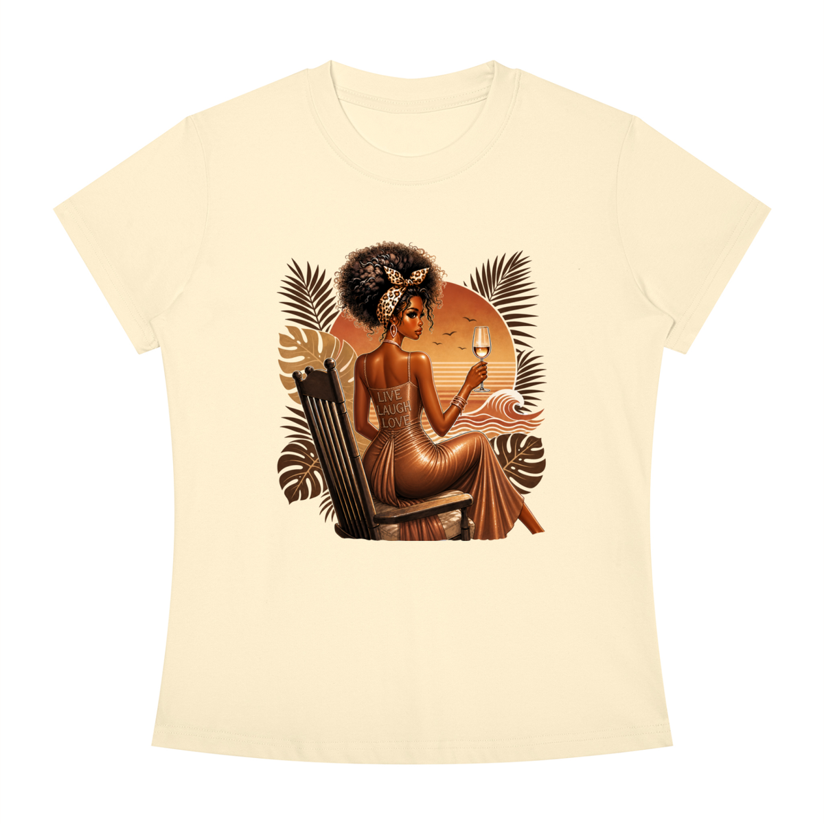 Sunset Toast Women’s Slim-Fit Graphic Tee