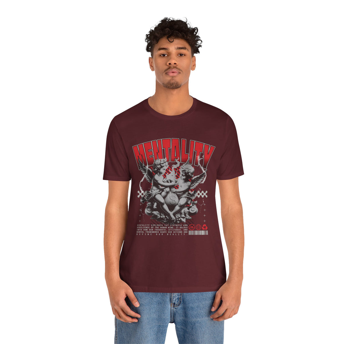 Mentality Graphic Tee — Vintage Cherub Skate Art Shirt