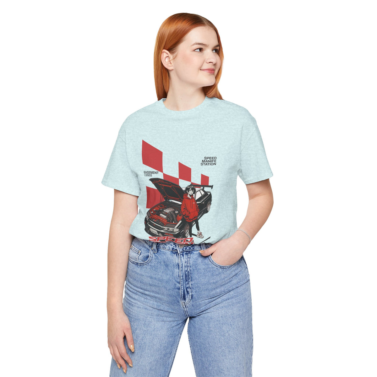 JDM Demon Street Racing T‑Shirt — Retro Car Anime Graphic Tee