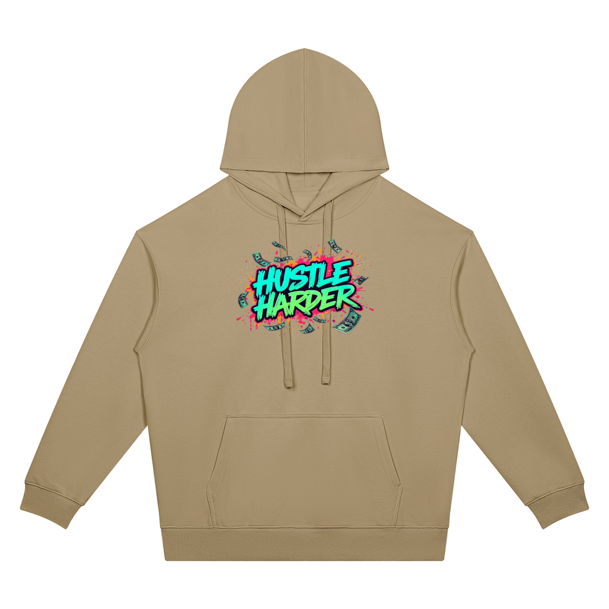 Success Is a Habit Two Sided Graphic Drop Shoulder Hoodie