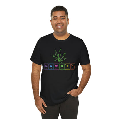 Cannabis Elemental Tee — Graphic Marijuana Leaf Science Shirt