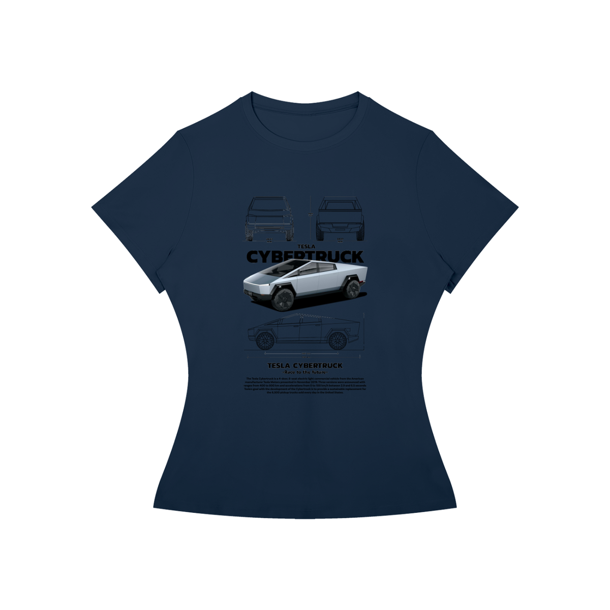 Cybertruck Women’s Slim-Fit Graphic Tee
