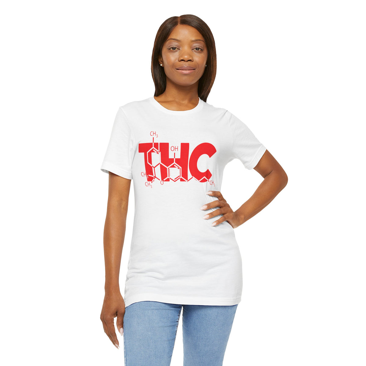 THC Molecule T-Shirt — Chemistry Graphic Cannabis Tee