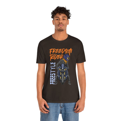 Freedom Rider Motorcycle Tee – "Freedom Rider" Streetstyle Biker T-Shirt