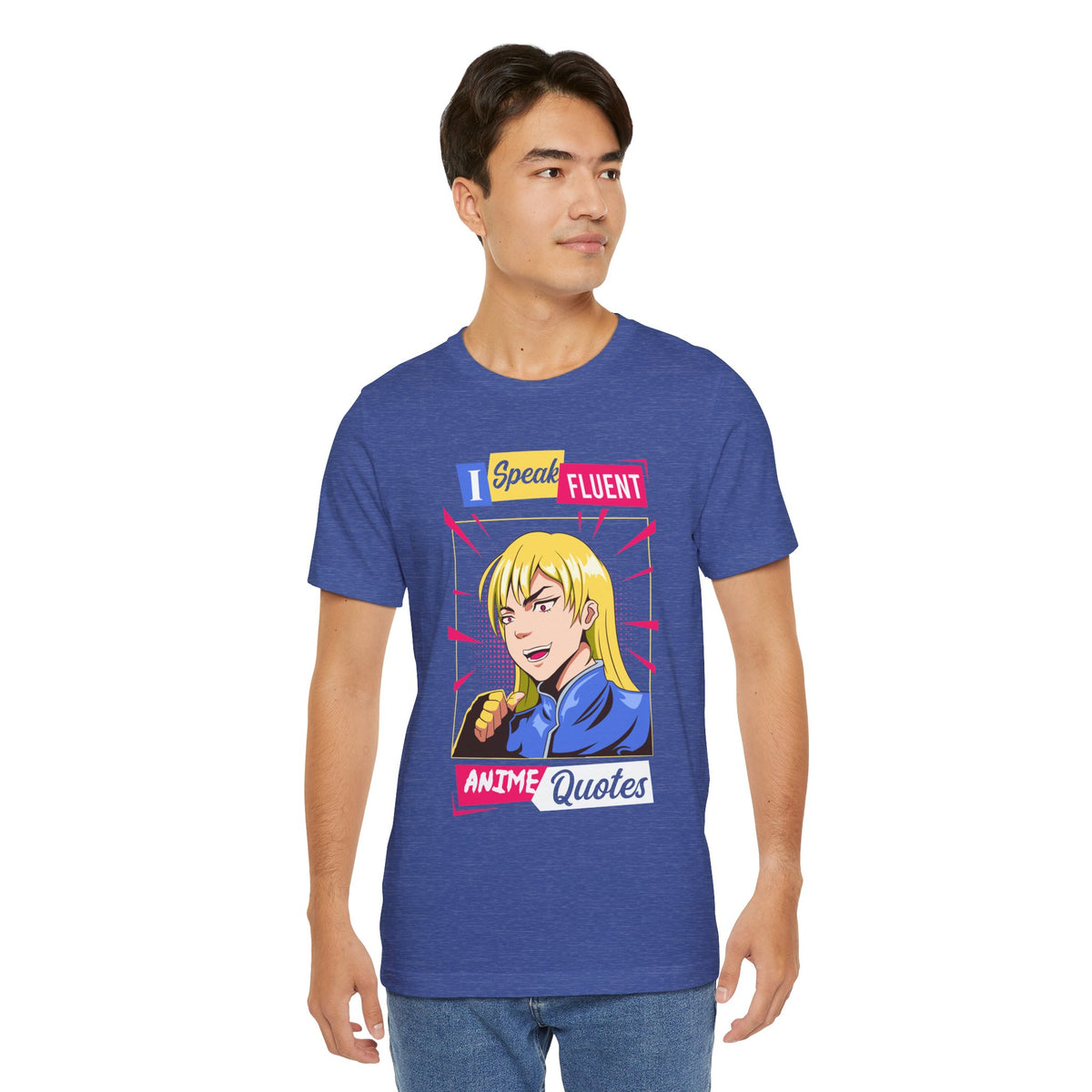 Anime Quotes T-Shirt — "I Speak Fluent Anime Quotes" Retro Manga Style Tee