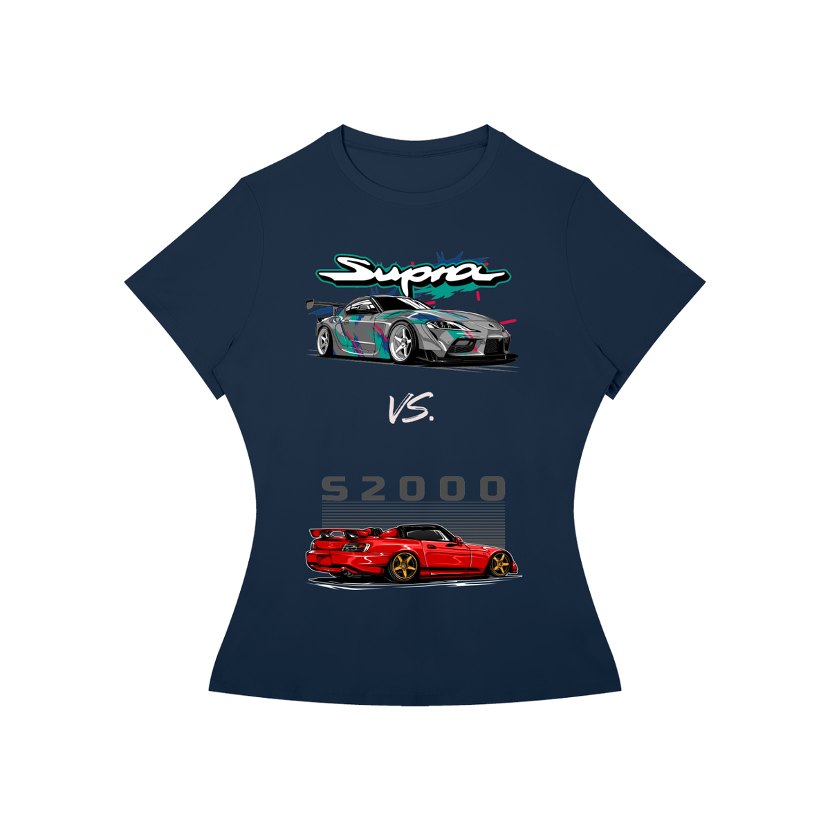 Supra vs S2000 Women’s Slim-Fit Graphic Tee