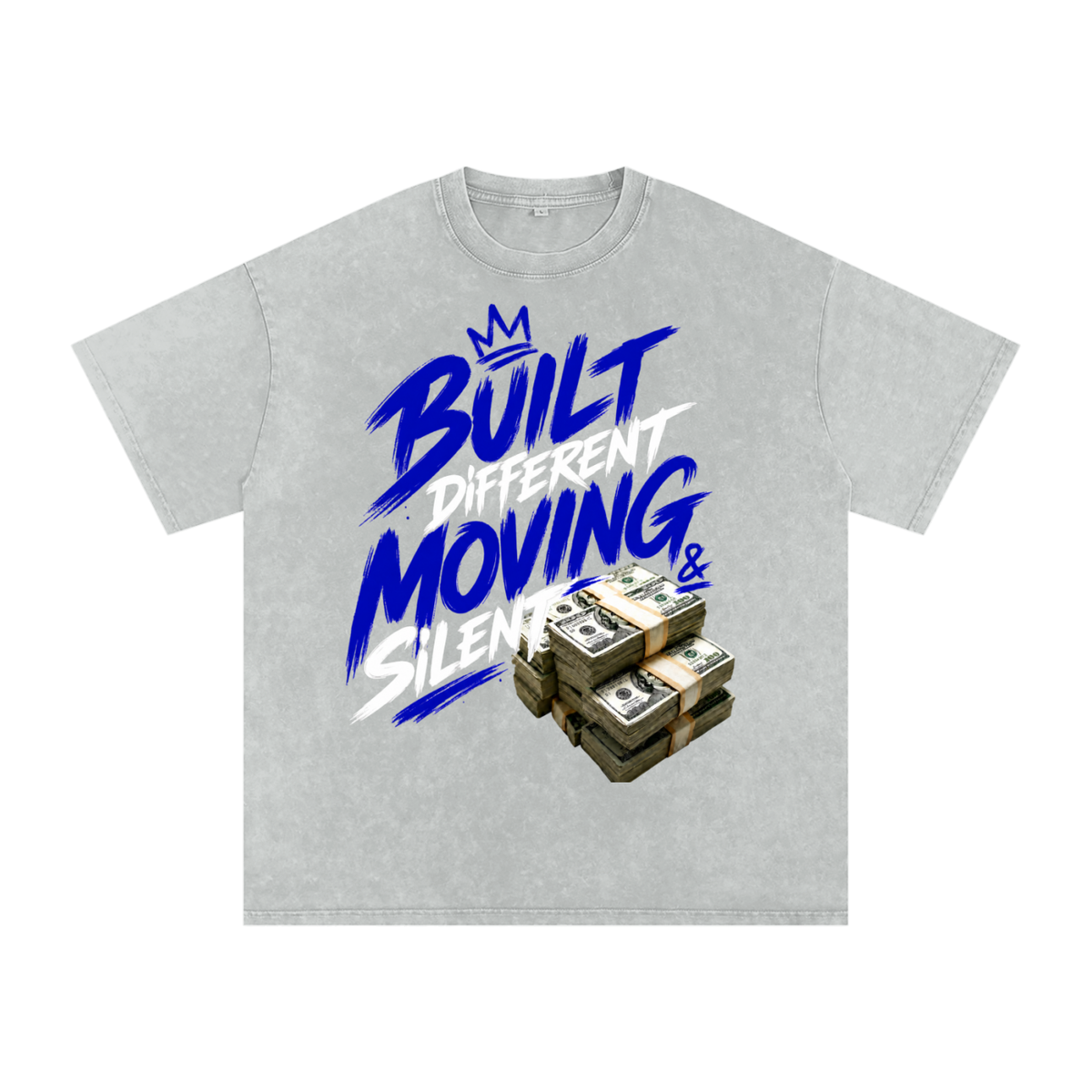 Built Different, Moving Silent Snow-Washed Cotton Tee