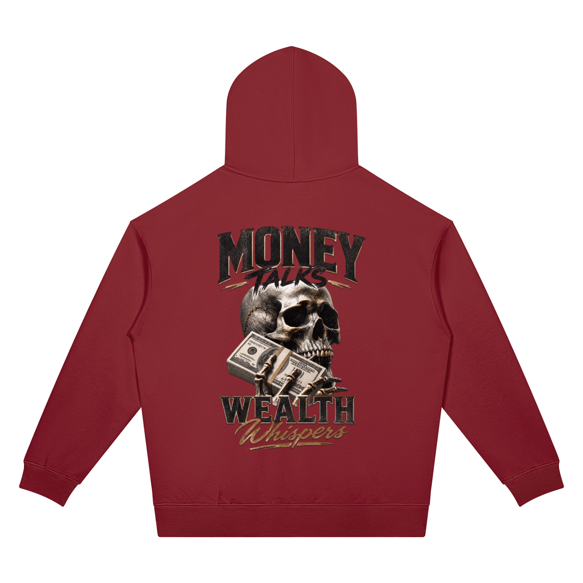 Money Talks, Wealth Whispers Two-Sided Graphic Hoodie