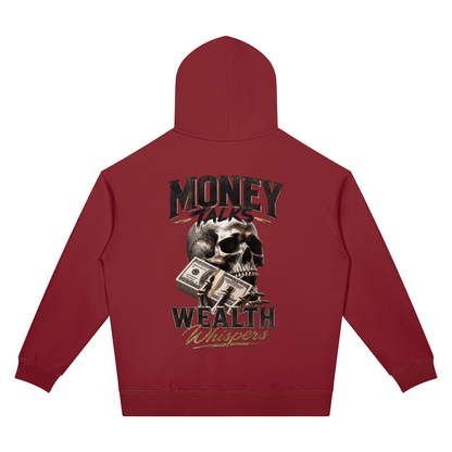 Money Talks, Wealth Whispers Two-Sided Graphic Hoodie