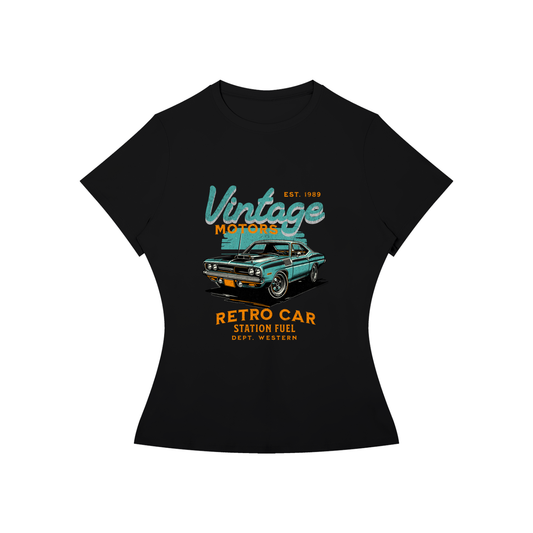 VINTAGE RETRO CAR Slim Fit T-Shirt