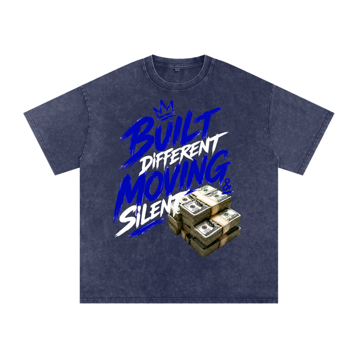 Built Different, Moving Silent Snow-Washed Cotton Tee