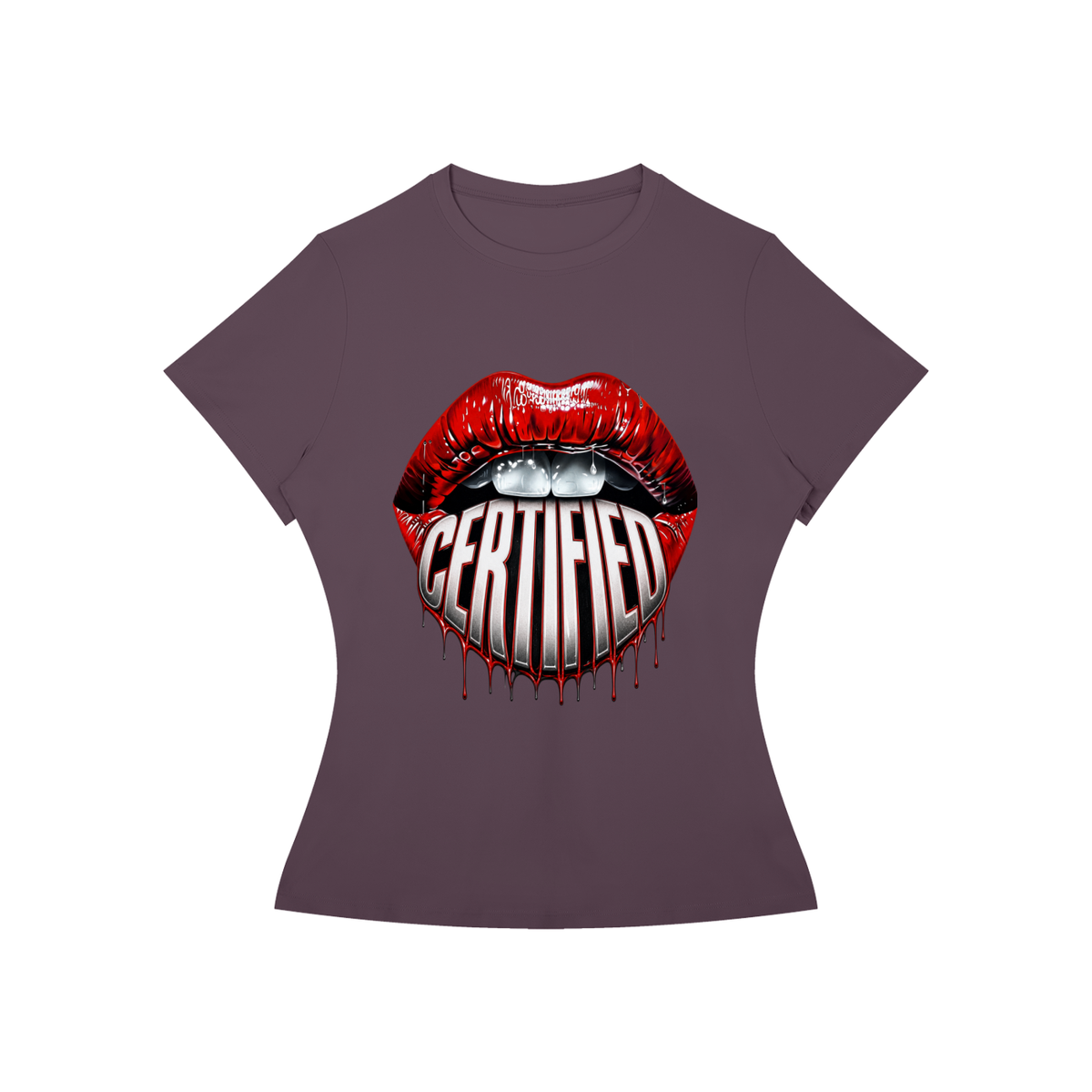 Certified Lips Women’s Slim-Fit Graphic Tee