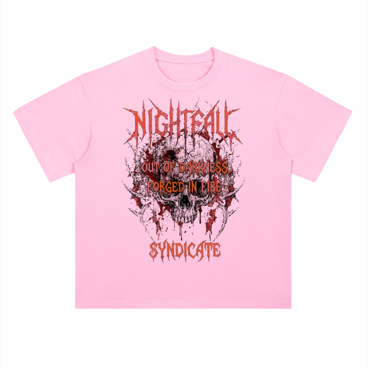 Nightfall Dark Fantasy Graphic Drop Shoulder Tee