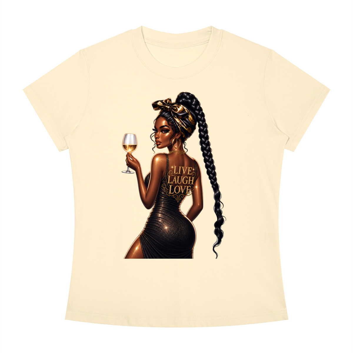 Live Love Laugh Women’s Slim-Fit Graphic Tee