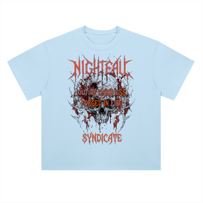 Nightfall Dark Fantasy Graphic Drop Shoulder Tee