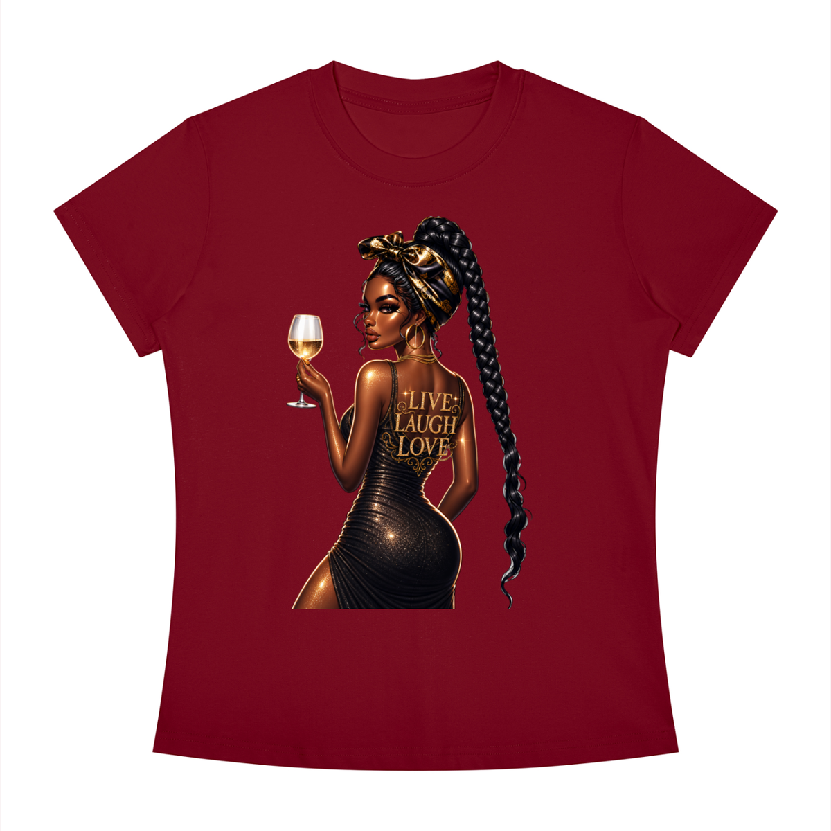 Live Love Laugh Women’s Slim-Fit Graphic Tee