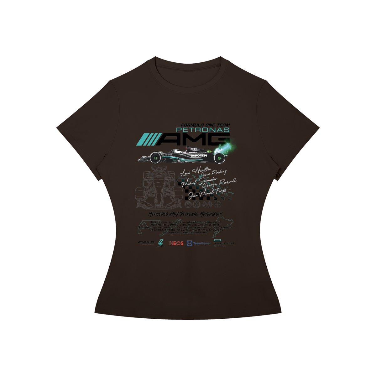 Mercedes AMG F1 Women’s Slim-Fit Graphic Tee
